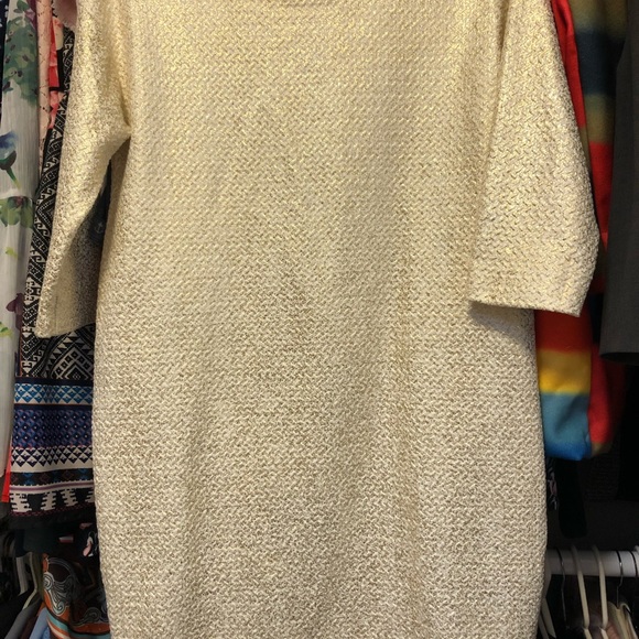 Zara Collection Gold Metallic Dress - Picture 5 of 11